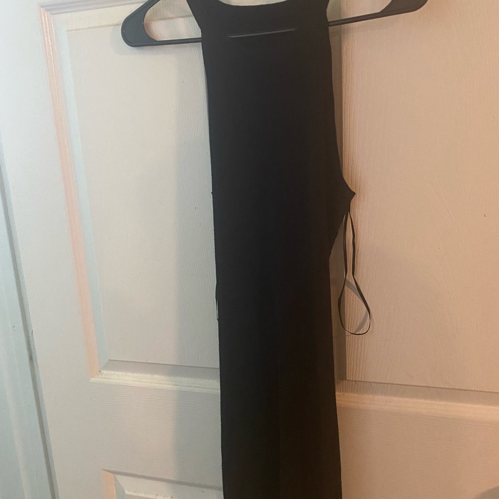 Black dress with small back cutout